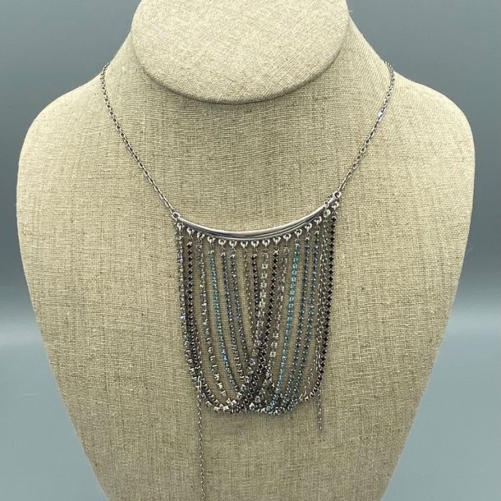 Swavorski Rhinestone Draped Necklace